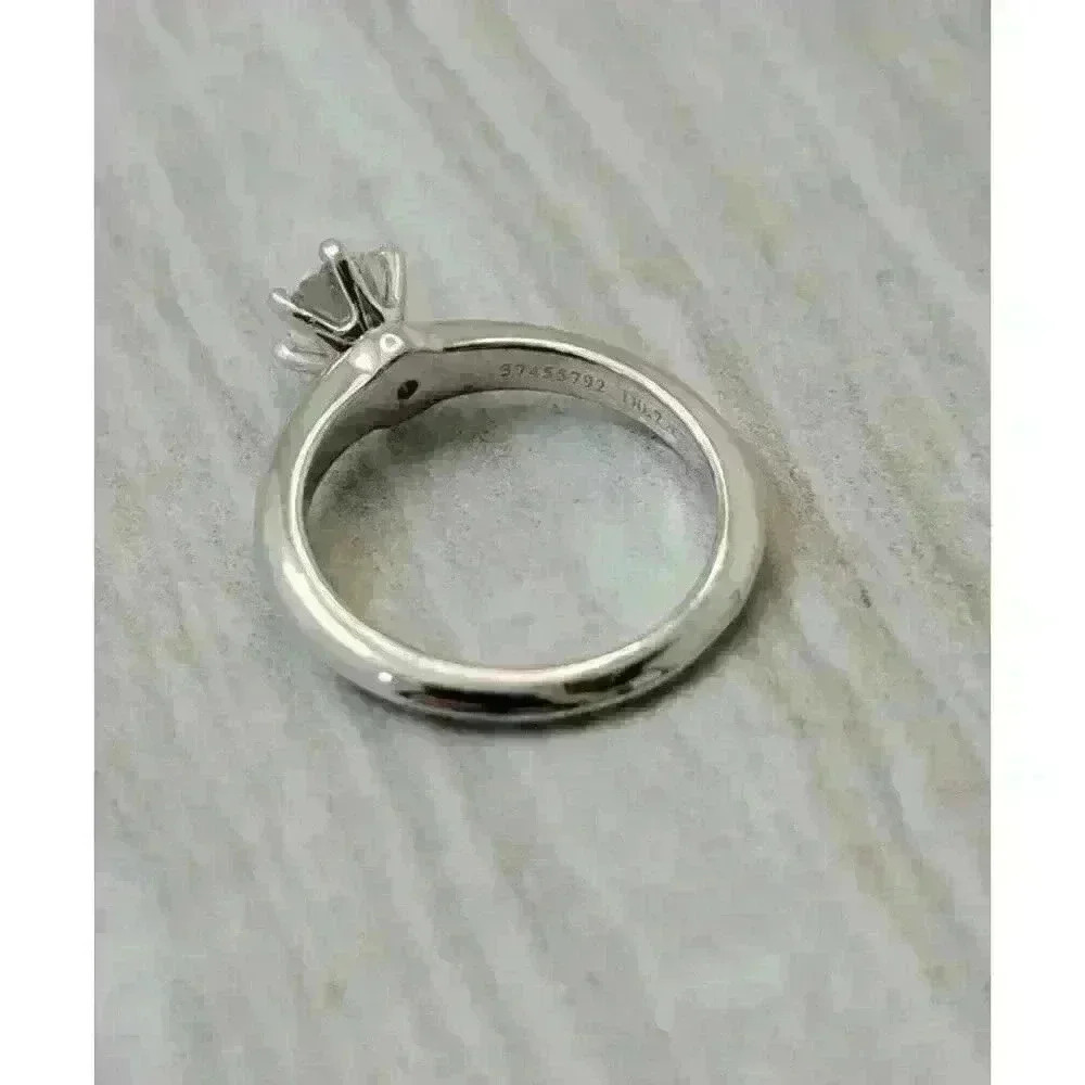 Tiffany & Co Platinum .72ct Round Brilliant Diamond Engagement Ring G-VS2 GIA - Picture 8 of 9